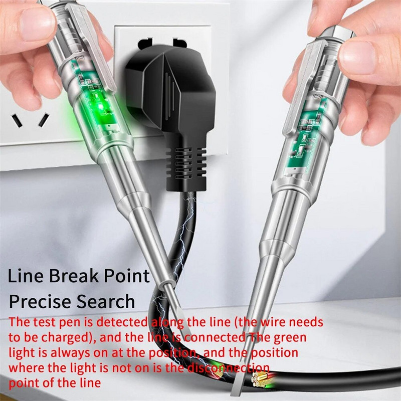 FINDAMAZE elektrinis įspėjimo testeris, įtampos tikrinimo rašiklis, įtampos detektorius, elektrozondas, namų elektros įrankiai, grandinės testeris, plastikinė rankena