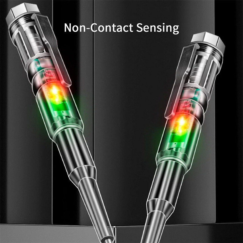 FINDAMAZE elektrinis įspėjimo testeris, įtampos tikrinimo rašiklis, įtampos detektorius, elektrozondas, namų elektros įrankiai, grandinės testeris, plastikinė rankena