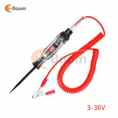 DC 5V–90V įtampos grandinės testeris Automobilių sunkvežimių priekinių žibintų diagnostikos įrankiai Skaitmeniniai maitinimo įtampos detektorius, elektros tikrinimo zondo rašiklis