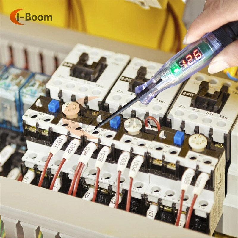 DC 5V–90V įtampos grandinės testeris Automobilių sunkvežimių priekinių žibintų diagnostikos įrankiai Skaitmeniniai maitinimo įtampos detektorius, elektros tikrinimo zondo rašiklis