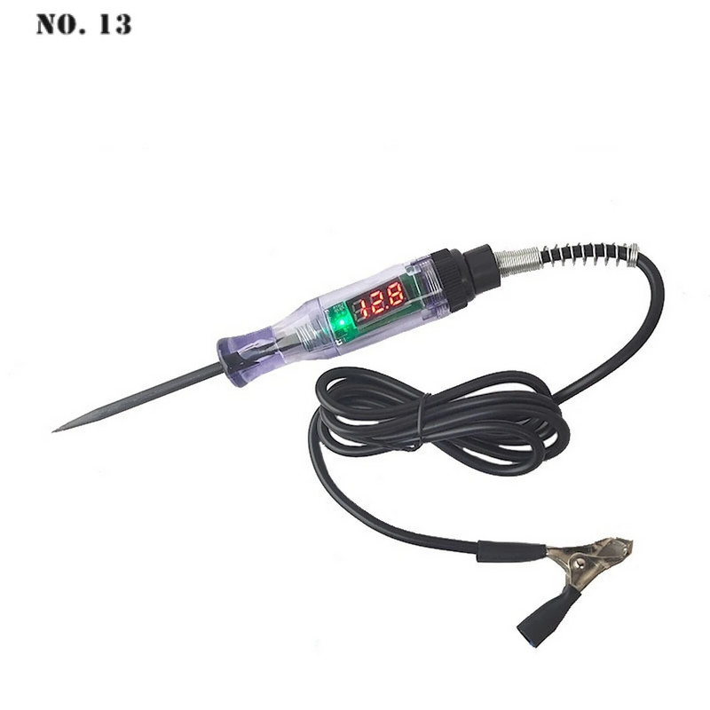 Auto 6V 12V 24V DC Automobil Kamion Ispitivač kruga napona Test Voltmetar Duga sonda Olovka Žarulja Olovka za održavanje automobila Ispitno svjetlo