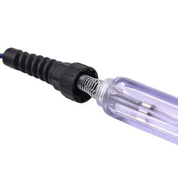 Пластмасова химикалка за тестване на автомобил 6-12-24V Автомобилна писалка за тестване на електрическо напрежение Светлинна лампа Тестер за верига Детектор Сонда Волтметър 50LB