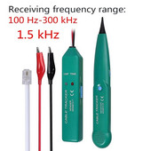 MS6812 telefono kabelio testeris RJ11 RJ45 eterneto laidų žymeklis 100Hz ~ 300kHz priėmimo dažnis UTP lūžio taškas. Suraskite diagnostikos toną