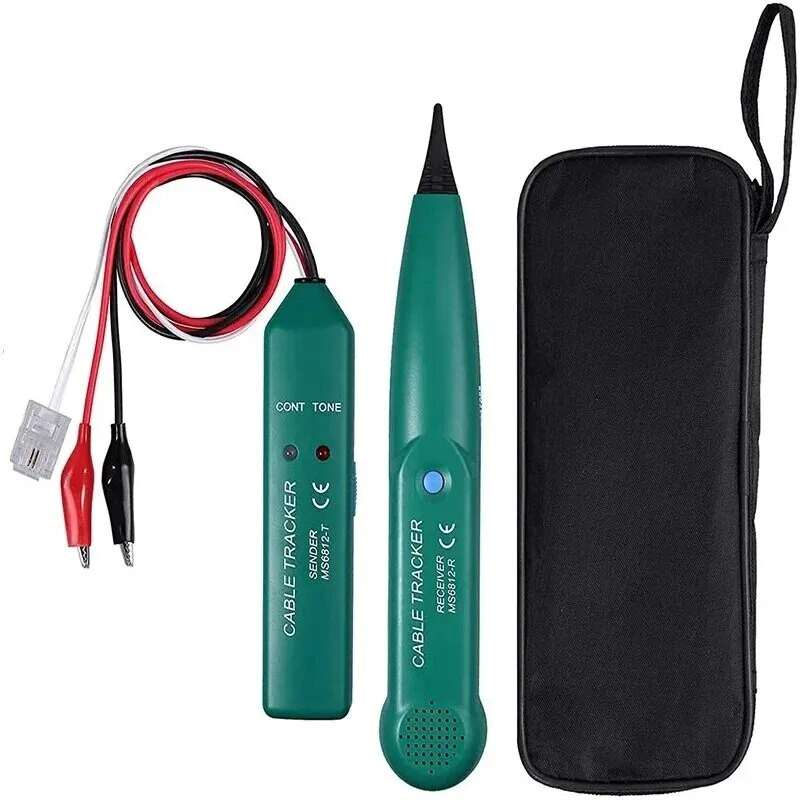 MS6812 telefono kabelio testeris RJ11 RJ45 eterneto laidų žymeklis 100Hz ~ 300kHz priėmimo dažnis UTP lūžio taškas. Suraskite diagnostikos toną