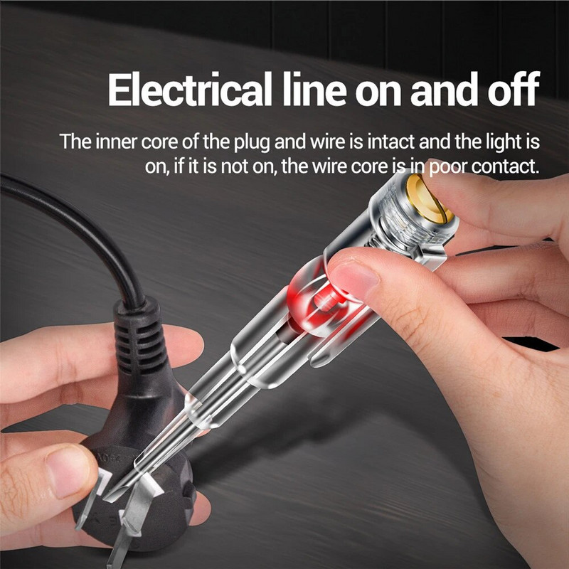 Išmanusis įtampos testerio rašiklis bekontakčio indukcinio skaitmeninio maitinimo detektoriaus pieštukas elektrinis atsuktuvas zondo grandinės indikatorius