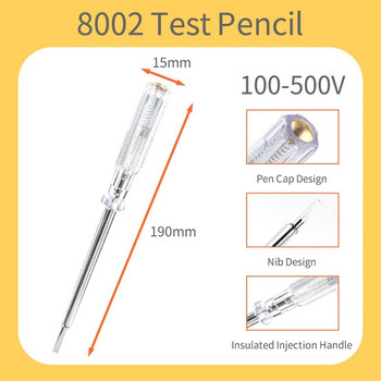 AC/DC 12-250V Digital Induced Electric Tester Screwdriver Probe with Indicator Light Voltage Tester Detector Electrician Tools