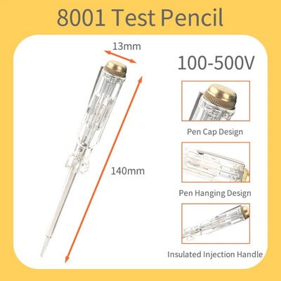 AC/DC 12-250V skaitmeninis indukuotas elektrinis testeris atsuktuvas zondas su indikatoriaus šviesos įtampos testerio detektorius elektriko įrankiai