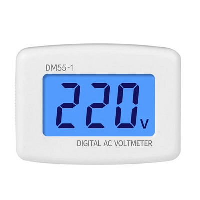 Цифров волтметър Тестер за напрежение на гнездото LCD волтметър 110V 220V Стенен волтметър DM55-1