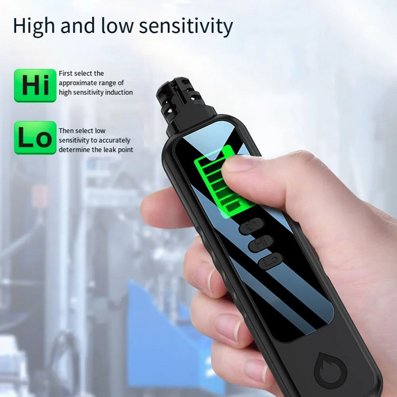 Rankinis degiųjų dujų nuotėkio detektorius Gamtinių dujų nuotėkio testeris Nešiojamas degiųjų dujų koncentracijos analizatorius