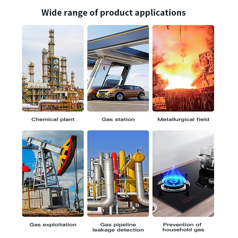 Rankinis degiųjų dujų nuotėkio detektorius Gamtinių dujų nuotėkio testeris Nešiojamas degiųjų dujų koncentracijos analizatorius