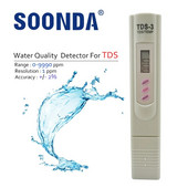 2-in-1 PPM vee TDS arvesti tester joogivee kvaliteedi analüsaator monitori filter kiirtest akvaariumi hüdropoonika basseinid PPM TDS-3