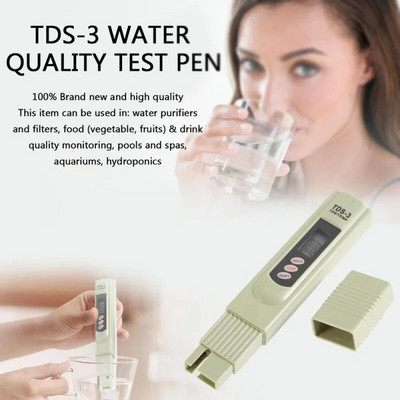 Contor TDS Tester de calitate a apei Pen filtru cu interval de măsurare 0-9999 ppm Contor ppm ideal pentru acvarii cu apă potabilă
