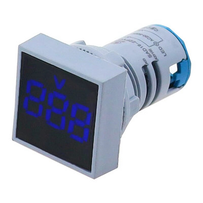 22MM 0-100A digitaalne ampermeeter voolumõõtur/pingemõõtur indikaator LED lamp ruut signaaltuli