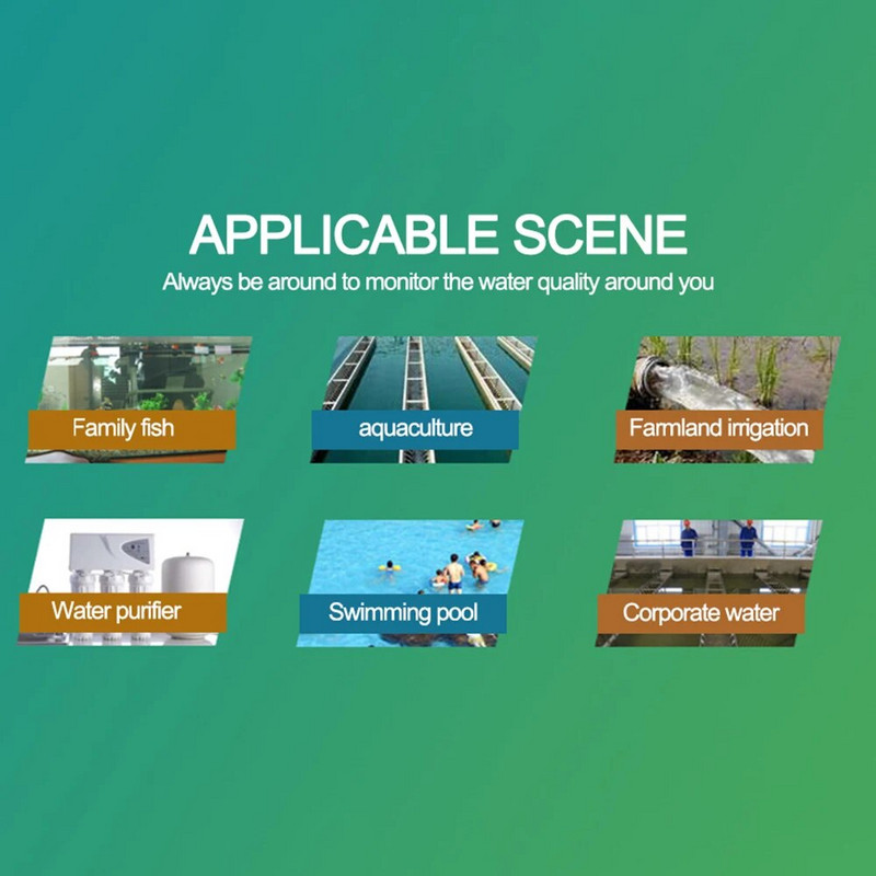 TDS skaitmeninis vandens kokybės testeris , vandens grynumo patikra 0-9990 ppm , baseinų geriamojo vandens akvariumų matavimas