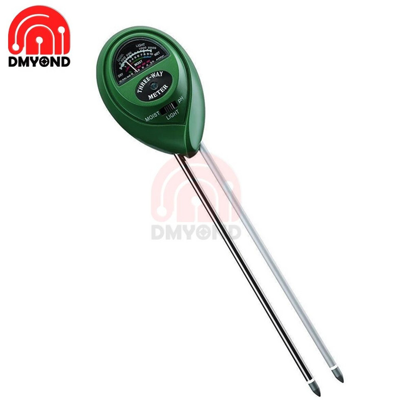 3 u 1 Vlaga Sunčeva svjetlost PH metar Kiselost vode u tlu Vlažnost Svjetlo PH Test Vrtne biljke Cvijeće Ispitivač vlage Instrument za testiranje