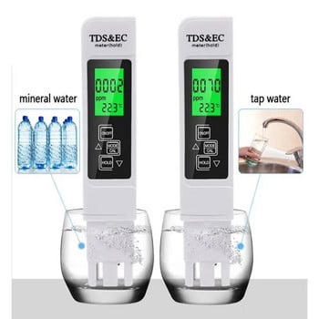 1 комплект 3 In1 TDS EC Meter Тестер за температура Pen Многофункционален цифров тестер за качество на водата за чистота на водата TEMP PPM тестер