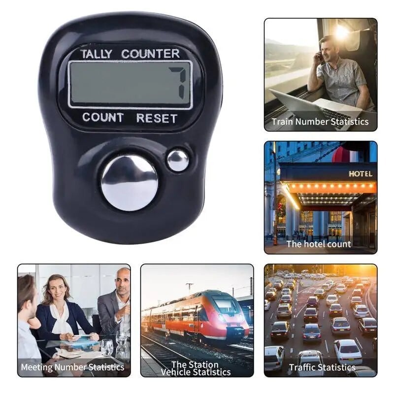 Ηλεκτρονικό ψηφιακό δαχτυλίδι δακτυλίου μετρητής μετρητής χειρός Πλεκτομετρητής σειρών με κλικ ΝΕΟ Μίνι δείκτης μετρητής σημείων οθόνη LCD