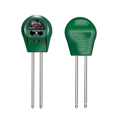 3 viename Dirvožemio vandens drėgmės PH matuoklis rūgštingumo drėgnumo saulės spindulių šviesos PH bandymas sodo gėlės Drėgmės jutiklio tikrinimo prietaisas