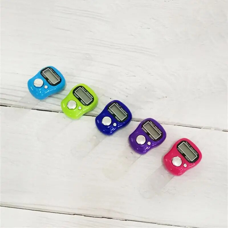 Χειροποίητη Χρήσιμη Ψηφιακή Οθόνη Πλεκτομηχανή βελονάκι Amigurumi Stich Σειρές Tally Counter Mini Counter LED Counter Finger Ring Counter