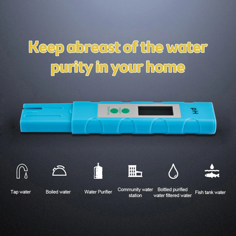 PH metar 0,01 PH visokoprecizni tester kvalitete vode s rasponom mjerenja PH test olovka pogodna za akvarij u bazenu