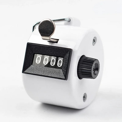 Clicker Μετρητές αριθμών 4 ψηφίων Πλαστικό κέλυφος χεριού Εμφάνιση δακτύλων Εγχειρίδιο Counting Tally Clicker Timer Soccer Μετρητής γκολφ