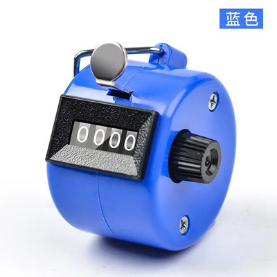 Clicker Μετρητές αριθμών 4 ψηφίων Πλαστικό κέλυφος χεριού Εμφάνιση δακτύλων Εγχειρίδιο Counting Tally Clicker Timer Soccer Μετρητής γκολφ