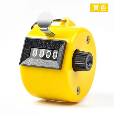 Clicker Μετρητές αριθμών 4 ψηφίων Πλαστικό κέλυφος χεριού Εμφάνιση δακτύλων Εγχειρίδιο Counting Tally Clicker Timer Soccer Μετρητής γκολφ