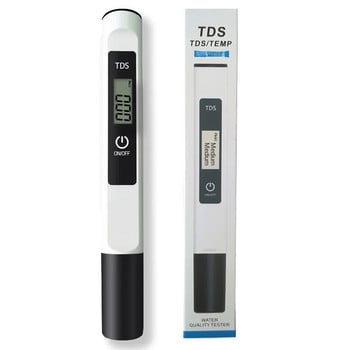 TDS Meter Цифров тестер за вода 0-9990ppm Анализатор на качеството на питейната вода Монитор Филтър Бърз тест Аквариум Хидропоника Басейни