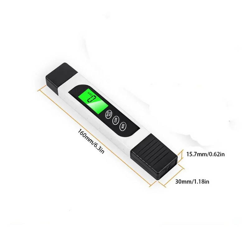 Novi PC101 PH/CL2 tester klora, digitalni tester kvalitete vode, prijenosni bazen, spa, akvarij, ph metar, pribor za testiranje