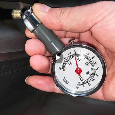Rozsdamentes acél autógumi nyomásmérő képes leengedni a nagy pontosságú gumiabroncs-mérést, többfunkciós dobozos abroncsnyomásmérőt