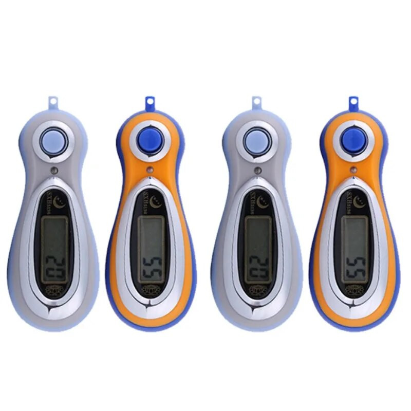 Νέος Ηλεκτρονικός ψηφιακός μετρητής καταμέτρησης υψηλής ευκρίνειας LCD, χειροκίνητοι μετρητές με κορδόνια τυχαίου χρώματος