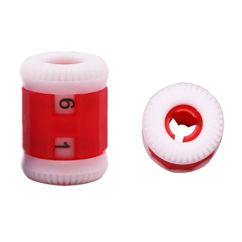 2/4 τμχ Πλαστικές βελόνες πλεξίματος Πάγκος πουλόβερ Καπέλο βελονάκι Βελόνες σειρές Πάγκος οικιακής χρήσης Εργαλείο πλεξίματος Κόκκινο/Μπλε