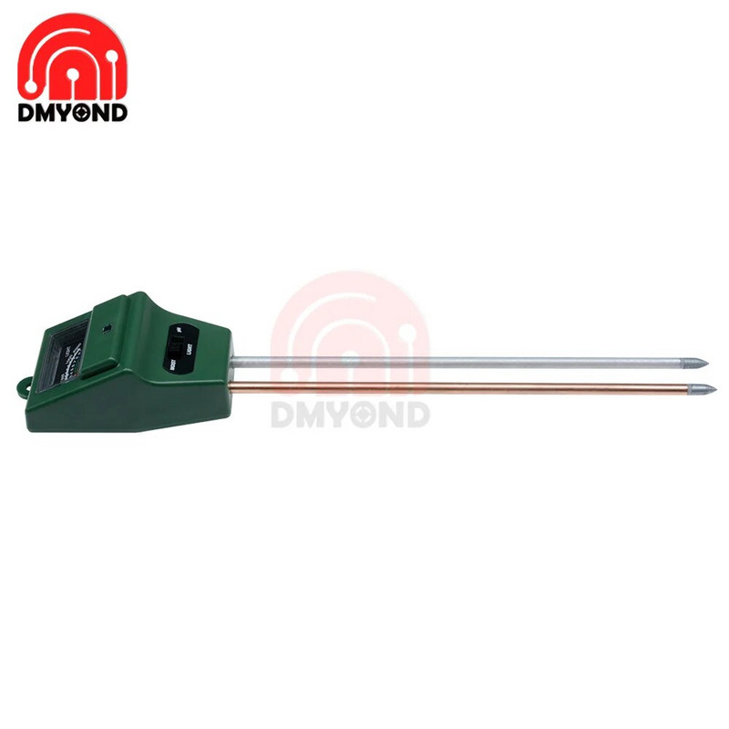 Sodo augalų gėlių PH testeris Dirvožemio vandens drėgmės šviesos matavimo jutiklio matuoklis 3 viename „pasidaryk pats“ elektroninis dirvožemio analizatorius kvadratinė galvutė