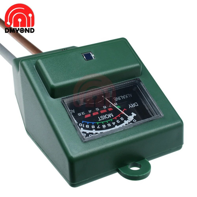 Sodo augalų gėlių PH testeris Dirvožemio vandens drėgmės šviesos matavimo jutiklio matuoklis 3 viename „pasidaryk pats“ elektroninis dirvožemio analizatorius kvadratinė galvutė