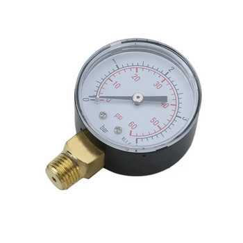 Μανόμετρο 50mm Φίλτρο πισίνας Διακόπτης πίεσης νερού Υδραυλικό μανόμετρο πίεσης μανόμετρου 1/4\