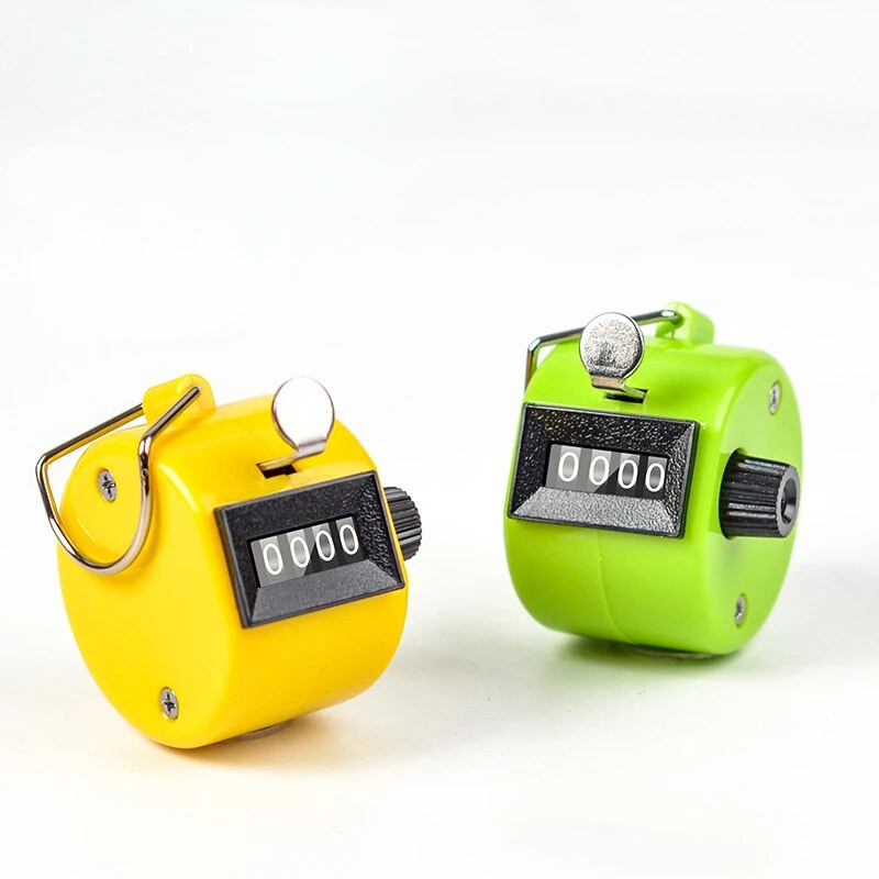 Μίνι εγχειρίδιο 4 ψηφίων αριθμών Μετρητής καταμέτρησης ψηφιακού γκολφ Εκπαίδευση Μέγ. 9999 Μηχανικός μετρητής κλικ παλάμης