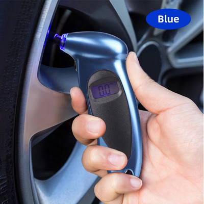 Novi ručni mjerač tlaka u gumama Pozadinsko osvjetljenje Visoko precizni digitalni nadzor Mjerač zraka u automobilskim gumama LCD zaslon Manometar Barometri