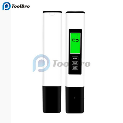 3-ühes LED digitaalne TDS veekvaliteedi detektor taustavalgustusega intelligentne kiibikontroll TDS/EC juhtivuse/temperatuuri testpliiats