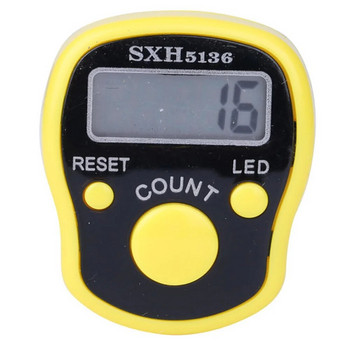 Мини маркер за шевове и брояч за пръсти на редове LCD електронен цифров дисплей Преносими броячи за броячи Шиене Плетене Инструменти за тъкане