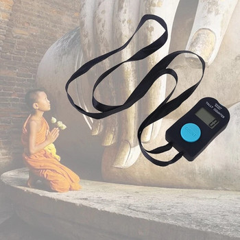 4-цифрен цифров електронен брояч със звук Ръчно нулиране Tally Декомпресия Релаксация Инструмент за пръсти за медитация