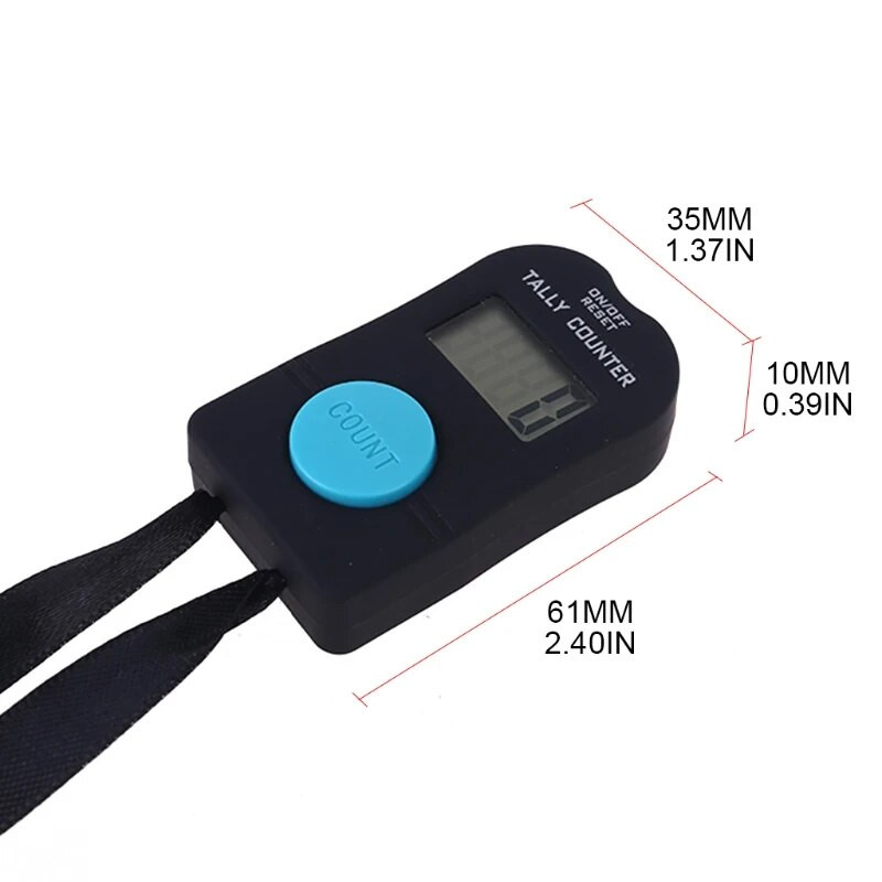 4-kohaline digitaalne elektrooniline loendur koos heliga käsitsi lähtestamine Tally dekompressiooni lõdvestav sõrmetööriist mediteerimiseks