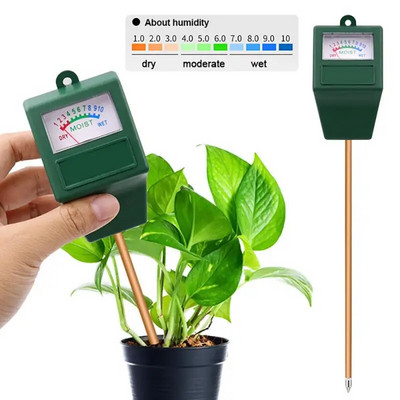 Тестер за влажност на почвата, засаждане на градински цветя, почвен влагомер, научно точен едноиглен детектор за влажност, градински инструменти