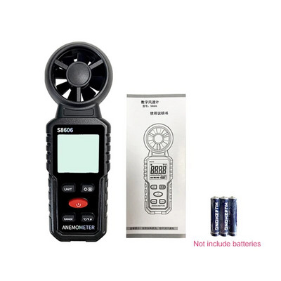 „Du viename“ didelės galvutės anemometro vėjo matuoklio testeris, matuojantis orą patalpų viduje lauko vėjo greičio temperatūros tūrio jutiklis, didelis tikslumas