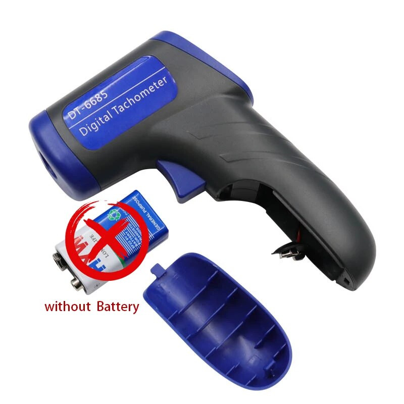 Ručni mjerač okretaja u minuti Brzinomjer Digitalni tahometar Laserski tahometar 2.5-99999rpm LCD zaslon Instrument za mjerenje brzine Velocimete