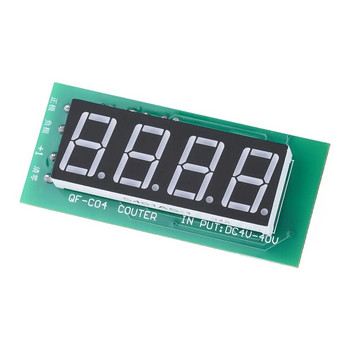 0-9999 Модул за електронен цифров брояч, поддържащ DC4-40V широко напрежение с функция за памет за прекъсване на захранването