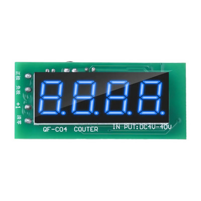 0-9999 Υποστήριξη ηλεκτρονικής μονάδας ψηφιακού μετρητή DC4-40V ευρείας τάσης με λειτουργία μνήμης διακοπής ρεύματος