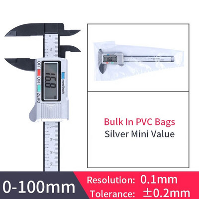 150 mm 100 mm 6 colių elektroninis skaitmeninis apkaba anglies pluošto vernier apkabos matuoklis mikrometras skaitmeninės liniuotės matavimo įrankis