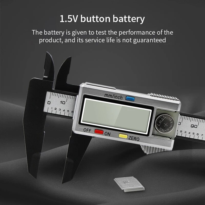 150 mm 100 mm 6 colių elektroninis skaitmeninis apkaba anglies pluošto vernier apkabos matuoklis mikrometras skaitmeninės liniuotės matavimo įrankis