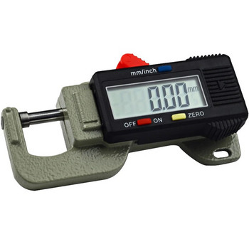 JAVIER 0 до 12,7 мм дебеломер Инструменти за измерване на ширина Преносим прецизен цифров измервател на дебелината Измервател на метал Тестер Микрометър