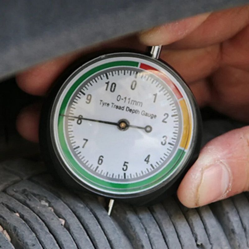 Universalus automobilio ratų padangos gylio matuoklis 0–11 mm padangos protektoriaus gylio matuoklis, gylio indikatorius, motociklo priekabos furgono matavimo įrankis